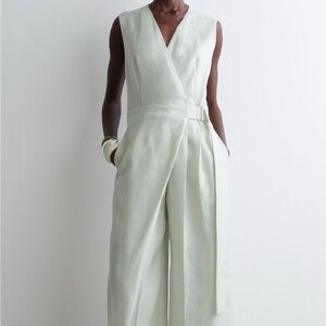 COS Light Green Sleeveless Jumpsuit